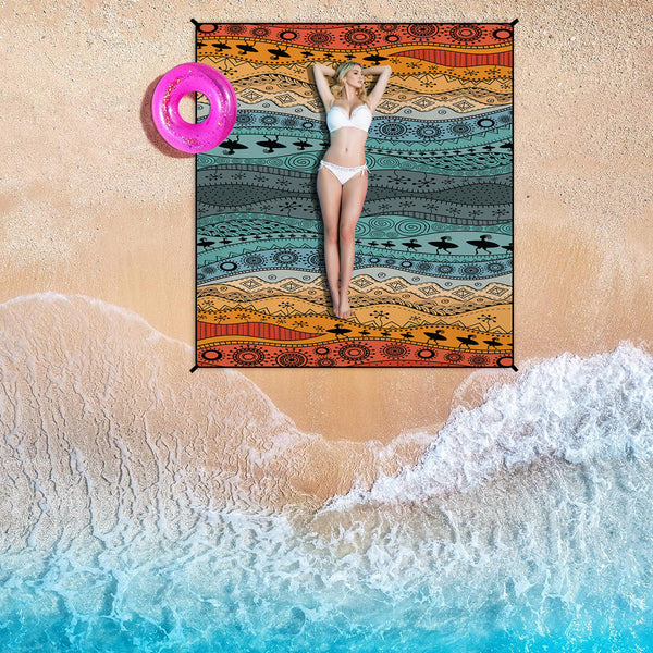 Style Std 001 28 Pink Quick Dry Beach Mat Sand Proof Waterproof Outdoor Picnic Blanket Compact & Lightweight Picnic Rugs