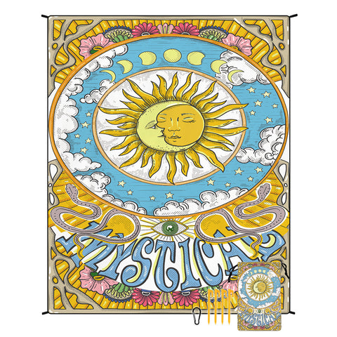 Style Std 001 41 Colorful Quick Dry Beach Mat Sand Proof Waterproof Outdoor Picnic Blanket Compact Lightweight Picnic Rugs