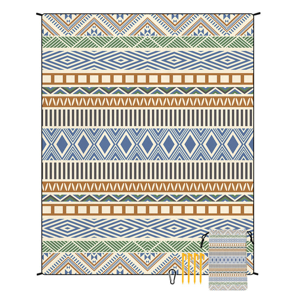Elosung Style Std 001 44 Colorful Quick Dry Beach Mat Sand Proof Waterproof Outdoor Picnic Blanket Compact Lightweight Picnic Rugs