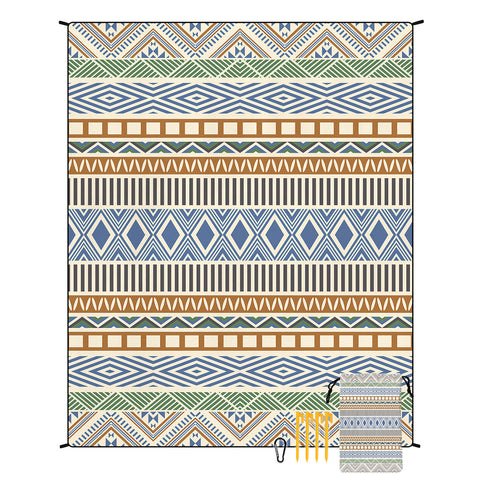 Style Std 001 44 Colorful Quick Dry Beach Mat Sand Proof Waterproof Outdoor Picnic Blanket Compact Lightweight Picnic Rugs