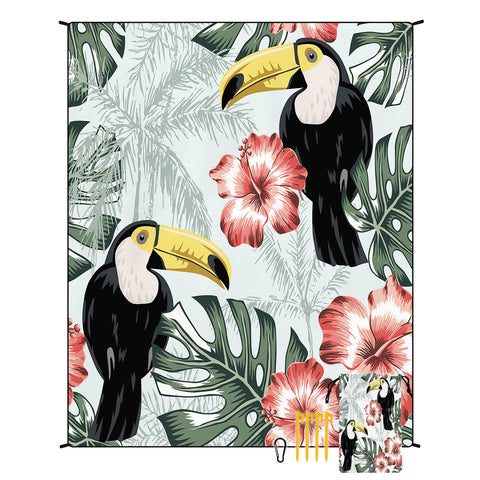 Style Std 001 45 Colorful Quick Dry Beach Mat Sand Proof Waterproof Outdoor Picnic Blanket Compact Lightweight Picnic Rugs