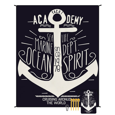 Style Std 001 47 Black White Quick Dry Beach Mat Sand Proof Waterproof Outdoor Picnic Blanket Compact Lightweight Picnic Rugs