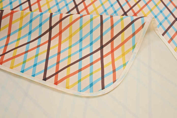 Yellow Stripes Stitching Premium Picnic Mat Extra Thick & Waterproof Oxford Cloth Camping Blanket 145X200cm Blankets