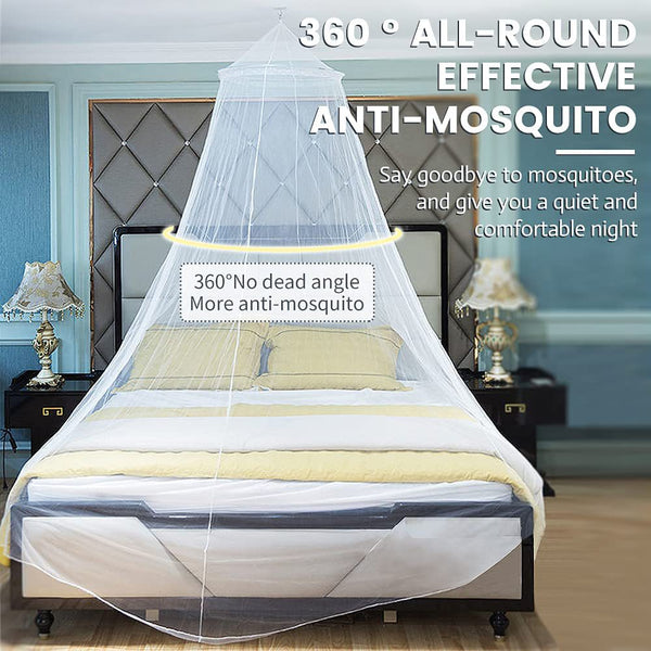 Elosung Hanging Princess Bed Canopy Mosquito Net Dome Bedding Dorm Roomsbedrooms Fits 1.5M Beds Canopies & Netting