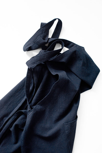 Green Cotton Linen H Back Apron Solid Color Kitchen Cooking With Pocket Aprons