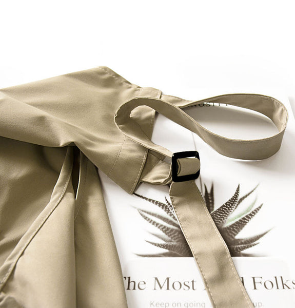 Khaki Waterproof & Oil Proof Apron Adjustable Kitchen With Pockets Aprons