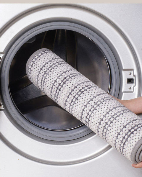 Black Safe & Dry Bathroom Mat Non Slip Absorbent Rug 40X60cm Bath Mats Rugs & Toilet Covers