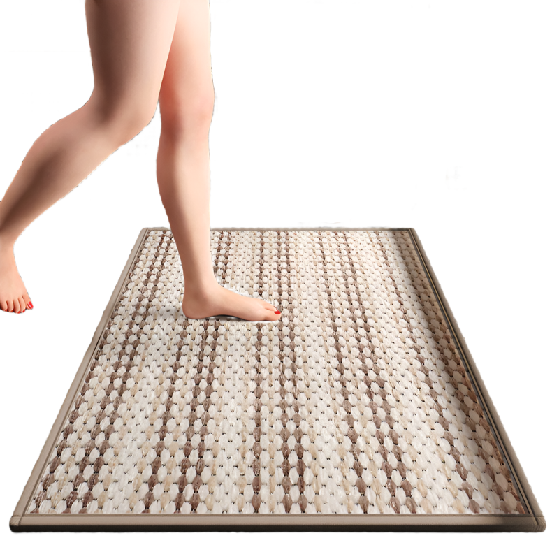 Brown Safe & Dry Bathroom Mat Non Slip Absorbent Rug 40X60cm Bath Mats Rugs & Toilet Covers