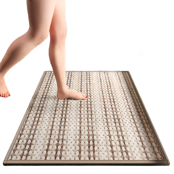 Brown Safe & Dry Bathroom Mat Non Slip Absorbent Rug 40X60cm Bath Mats Rugs & Toilet Covers