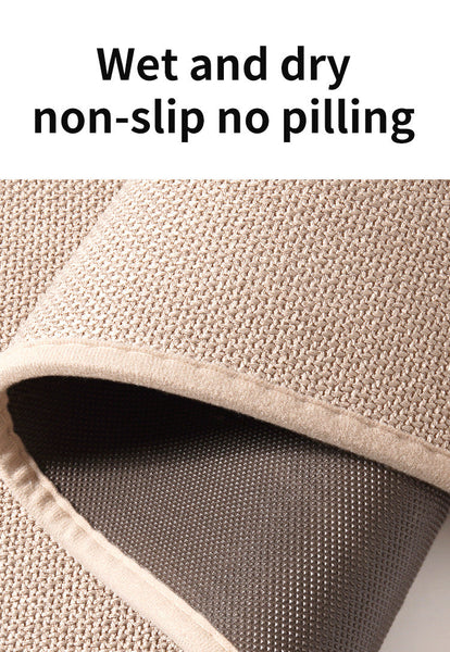 Grey Quick Dry Bathroom Rug Non Slip Pvc Foam Super Absorbent 50X80cm Bath Mats Rugs & Toilet Covers