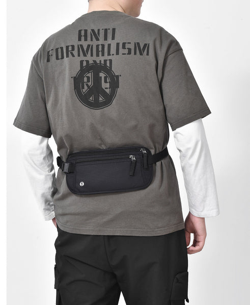 Black Nylon Travel Waist Pack Waterproof Rfid Blocking Lightweight Waist Packs & Bags