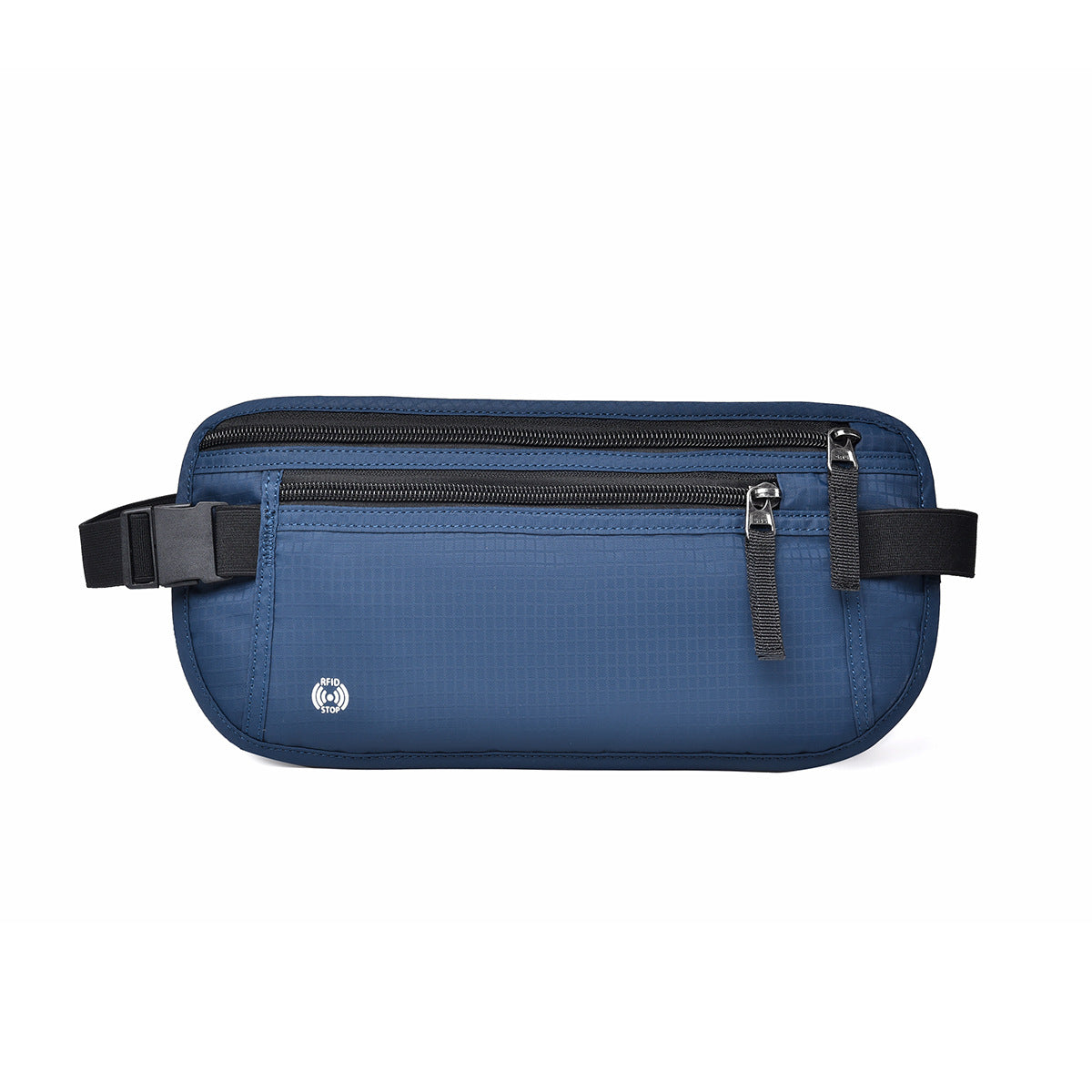 Dark Blue Nylon Travel Waist Pack Waterproof Rfid Blocking Lightweight Waist Packs & Bags