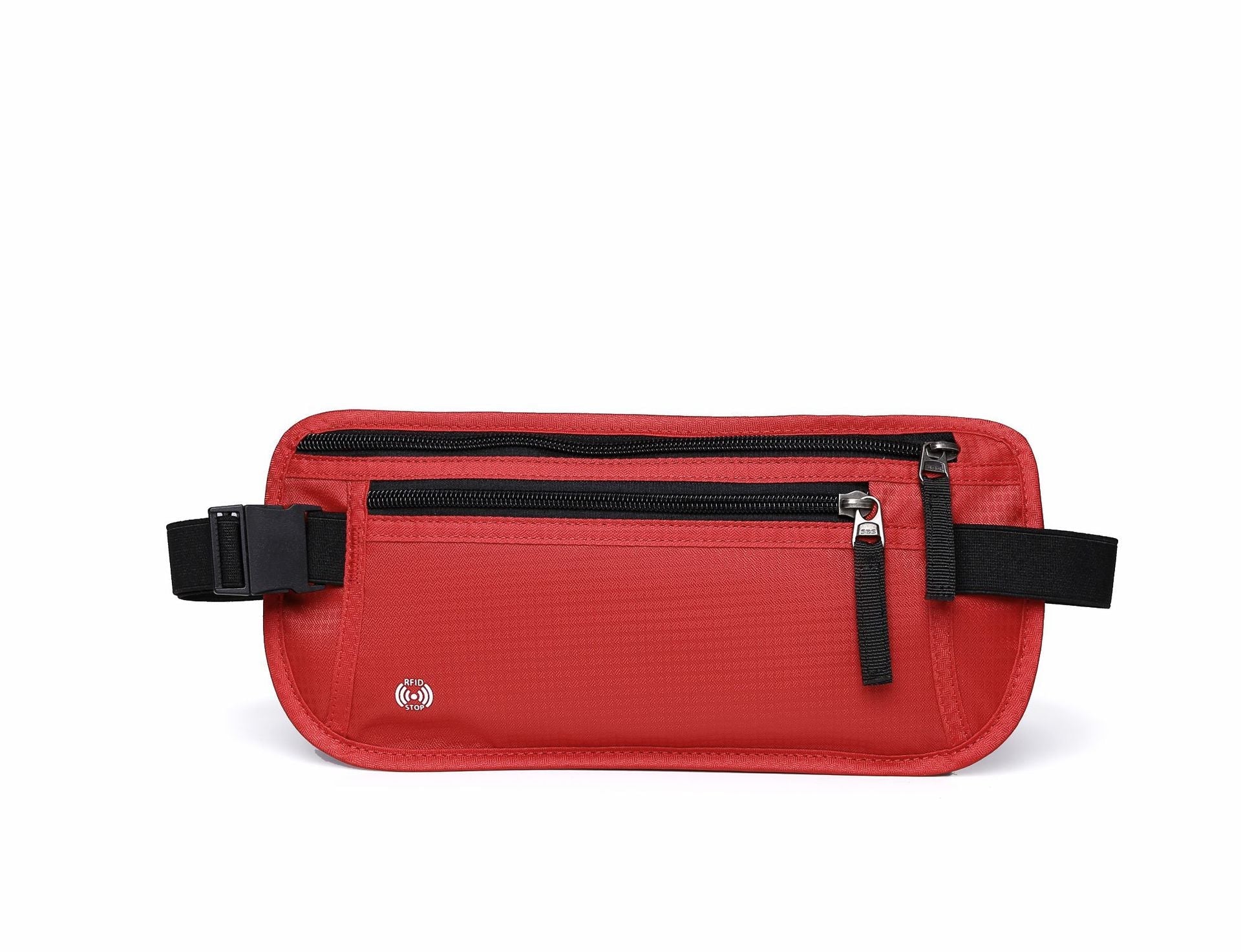 Red Nylon Travel Waist Pack Waterproof Rfid Blocking Lightweight Waist Packs & Bags