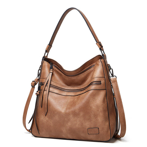 Khaki Spacious & Stylish Pu Leather Tote Bag Versatile Shoulder/Crossbody Women's Bags & Handbags