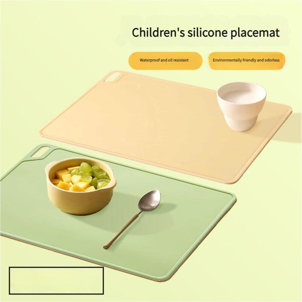 Yellow Safe & Durable Silicone Placemat Heat Resistant Spill Proof Table Protector For Kids Adults(40*60Cm) Placemats