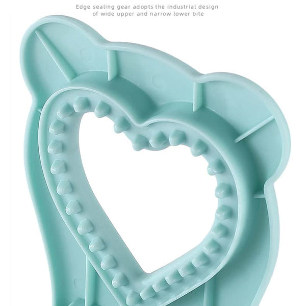 3 Pcs Red Heart Sandwich Maker Sealer Diy Toast Pocket Bread Cutter Mold Pp 304 Steel Grills & Sandwich Makers