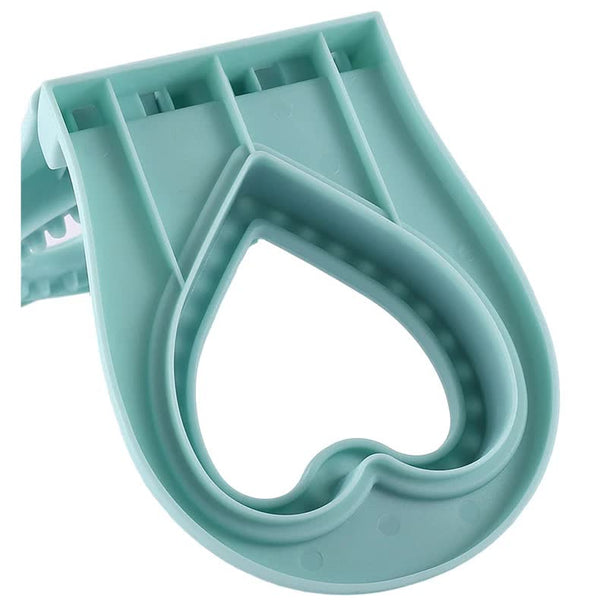 3 Pcs Grey Heart Sandwich Maker Sealer Diy Toast Pocket Bread Cutter & Mold (Pp + 304 Stainless Steel) Grills & Sandwich Makers