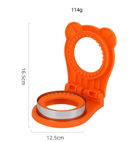 3 Pcs Red Round Sandwich Sealer Cutter Safe Hand Guard Diy Pocket Bread Mold Vacuum Sealers