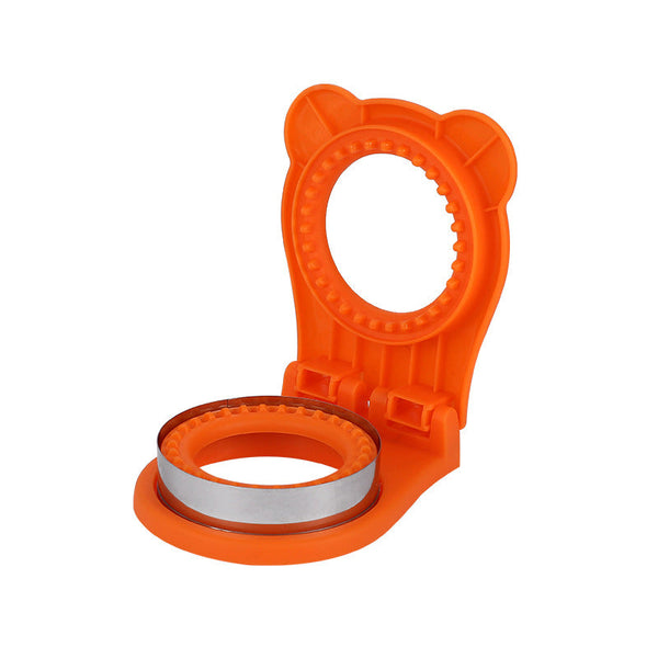 3 Pcs Red Round Sandwich Sealer Cutter Safe Hand Guard Diy Pocket Bread Mold Vacuum Sealers