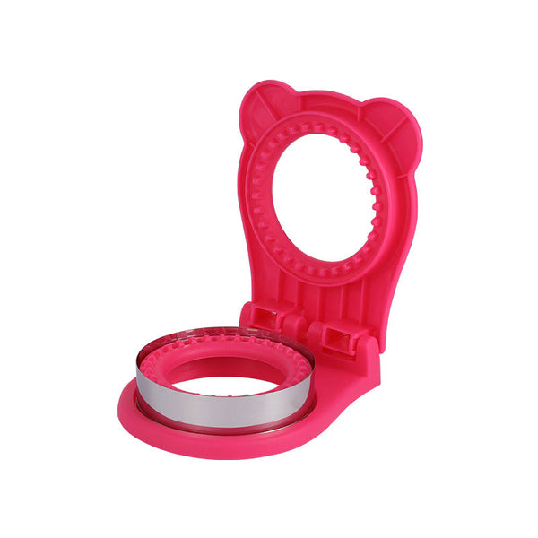 3 Pcs Red Round Sandwich Sealer Cutter Safe Hand Guard Diy Pocket Bread Mold Vacuum Sealers