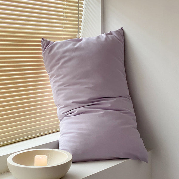 Elosung 2 X Blue 100% Cotton Pillowcase Set Envelope Closure Pillow Cases