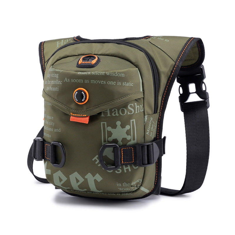 Green Rugged Polyester Waist Pack Stylish Multi Compartment Crossbody Bag For Outdoor Adventures Bags