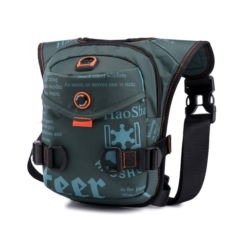 Dark Green Rugged Polyester Waist Pack Stylish Multi Compartment Crossbody Bag Outdoor Adventures Waist Packs & Bags