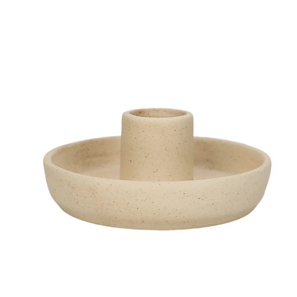 Veile Studios 1 Sets Of 2 Pcs Light Yellow Oval Bottom Nordic Ceramic Candle Holder With Jewelry Dish Elegant Minimalist Home Decor Piece Jewellery Ho