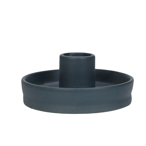 Veile Studios Nordic Ceramic Candle Holder With Jewelry Dish 2 Pcs Elegant Minimalist Home Decor Piece Jewellery Holders & Organisers