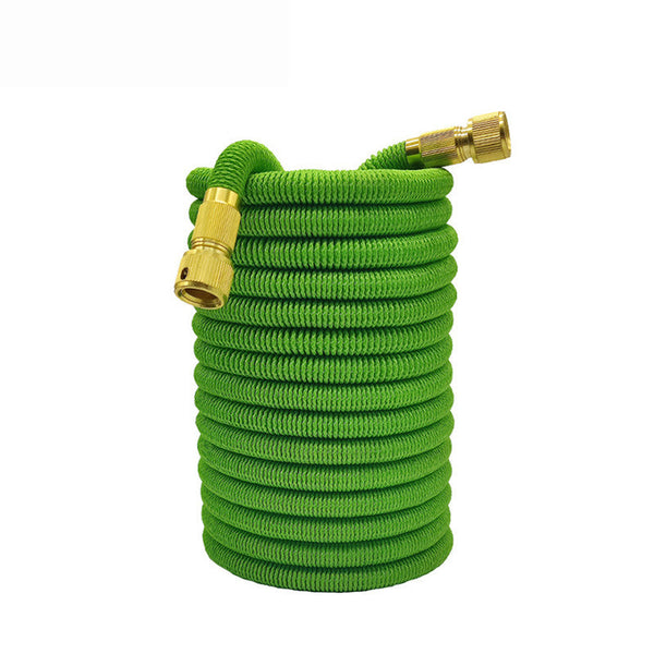 25Ft Green Expandable Garden Hose Without Spray Gun High Pressure Tpe Watering And Car Wash Tool Hoses