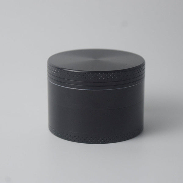 Black Premium 4 Layer Zinc Alloy Herb Grinder Magnetic Lid & Fine Grinding 63Mm 162G Other Kitchen Gadgets