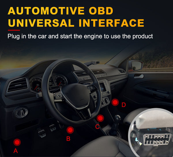 Black And Red Obd2 Scanner Car Diagnostic Tool Engine Fault Code Reader Code Readers & Scanners