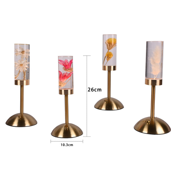 Daisy Eternal Flower Acrylic Table Lamp Color Changing Led Usb Rechargeable Touch Control Lamps