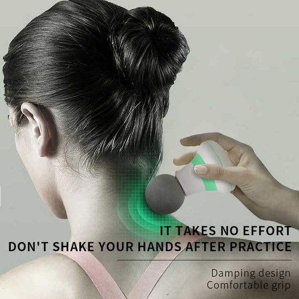 Elosung 2 Pcs Blue Mini Massage Gun 6 Speed Muscle Relaxer Usb Rechargeable Portable Fascia Massager For Home Use Massagers