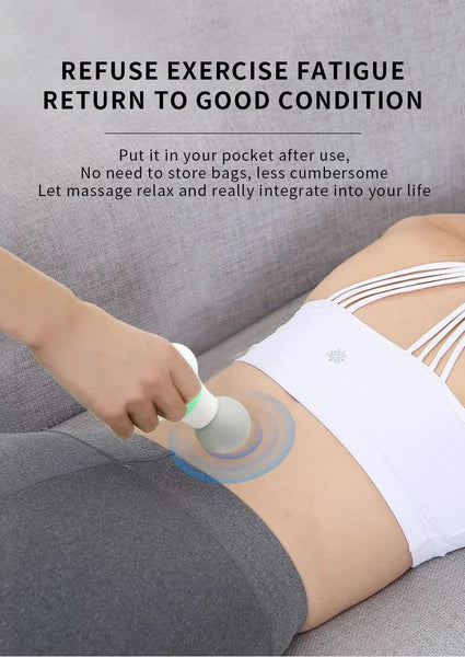 Elosung 2 Pcs Grey And Green Mini Massage Gun 6 Speed Muscle Relaxer Usb Rechargeable Portable Fascia Massager For Home Use Massagers