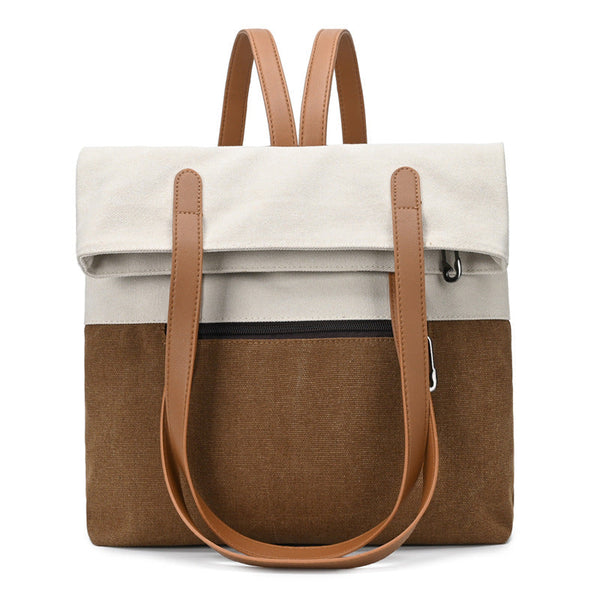 Canvas Tote Bag For Women Multi Use Shoulder Handbag & Backpack, Large Capacity, 30X10x40cm Women's Bags & Handbags