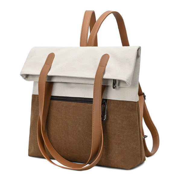 Canvas Tote Bag For Women Multi Use Shoulder Handbag & Backpack, Large Capacity, 30X10x40cm Women's Bags & Handbags