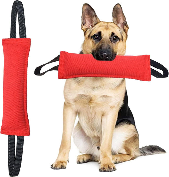 Black Durable 2 Pack Tug Of War Dog Training Toy Tear Resistant Safe & Interactive For All Breeds Dog Toys
