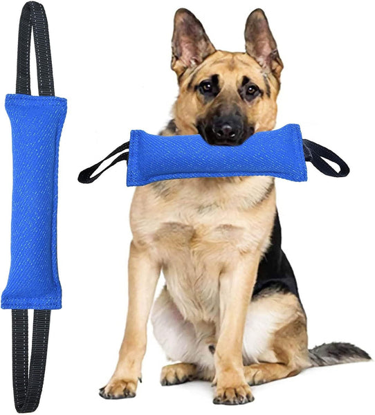 Black Durable 2 Pack Tug Of War Dog Training Toy Tear Resistant Safe & Interactive For All Breeds Dog Toys