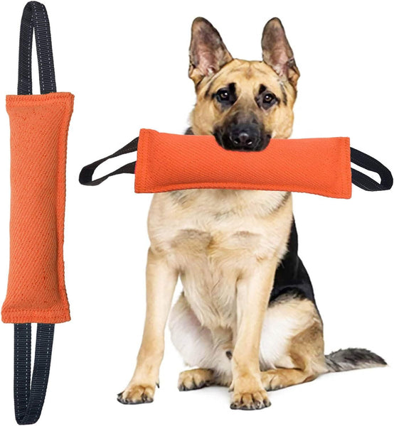 Black Durable 2 Pack Tug Of War Dog Training Toy Tear Resistant Safe & Interactive For All Breeds Dog Toys