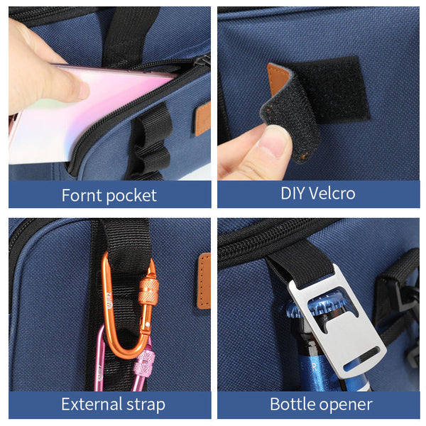 Black 23L Extra Large Insulated Cooler Bag With Double Layers Perfect For Camping Picnics And Outdoor Adventures Picnic Baskets & Backpacks