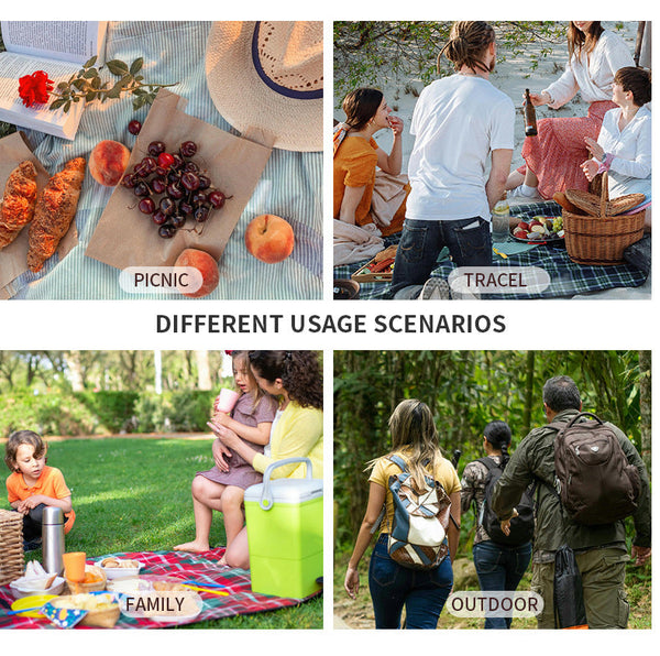 Black 23L Extra Large Insulated Cooler Bag With Double Layers Perfect For Camping Picnics And Outdoor Adventures Picnic Baskets & Backpacks