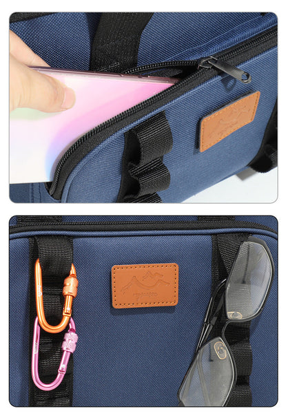 Black 23L Extra Large Insulated Cooler Bag With Double Layers Perfect For Camping Picnics And Outdoor Adventures Picnic Baskets & Backpacks