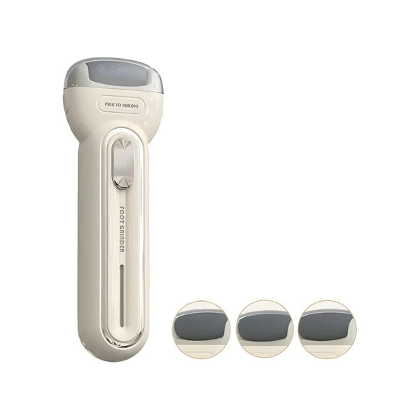 Beige Electric Foot Grinder With Usb Charging Dual Speed Callus Remover For Smooth Exfoliated Feet Foot Creams & Treatments