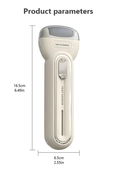 Beige Electric Foot Grinder With Usb Charging Dual Speed Callus Remover For Smooth Exfoliated Feet Foot Creams & Treatments