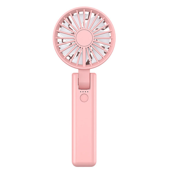 Pink Dual Blade Portable Neck Fan Rechargeable Usb Fan With Carabiner Portable Fans