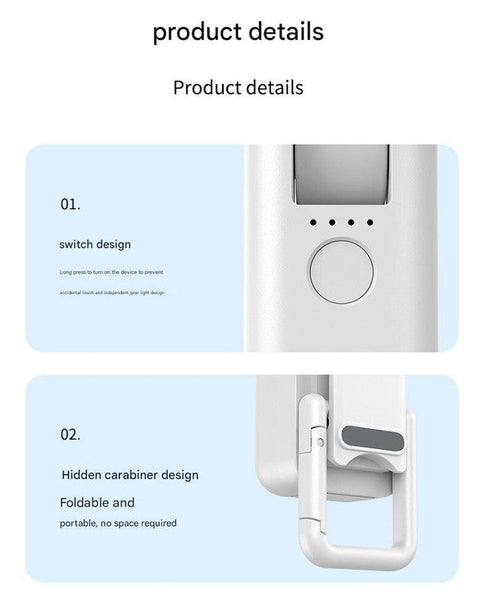 Pink Dual Blade Portable Neck Fan Rechargeable Usb Fan With Carabiner Portable Fans