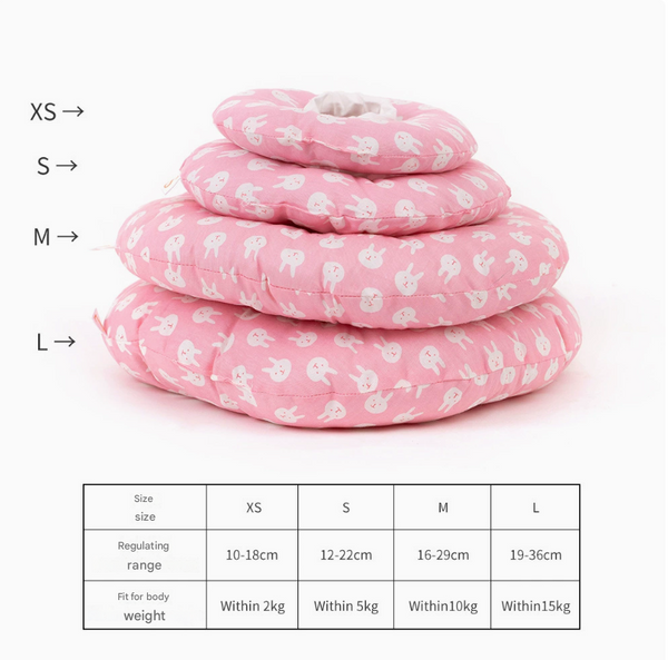 Elosung 2 Pcs Cupid's Arrow Pattern Pet Recovery Collar Comfortable Anti Lick Cone For Cats And Dogs Size M Dog Collars