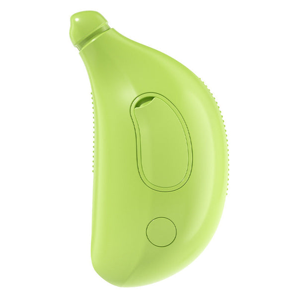 Elosung 2 Pcs Green Banana Electric Pet Brush | One Click Spray Massage & Hair Removal Dog Grooming