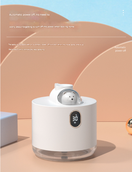 White Astronaut Humidifier With Led Night Light Whisper Quiet For Bedroom Humidifiers